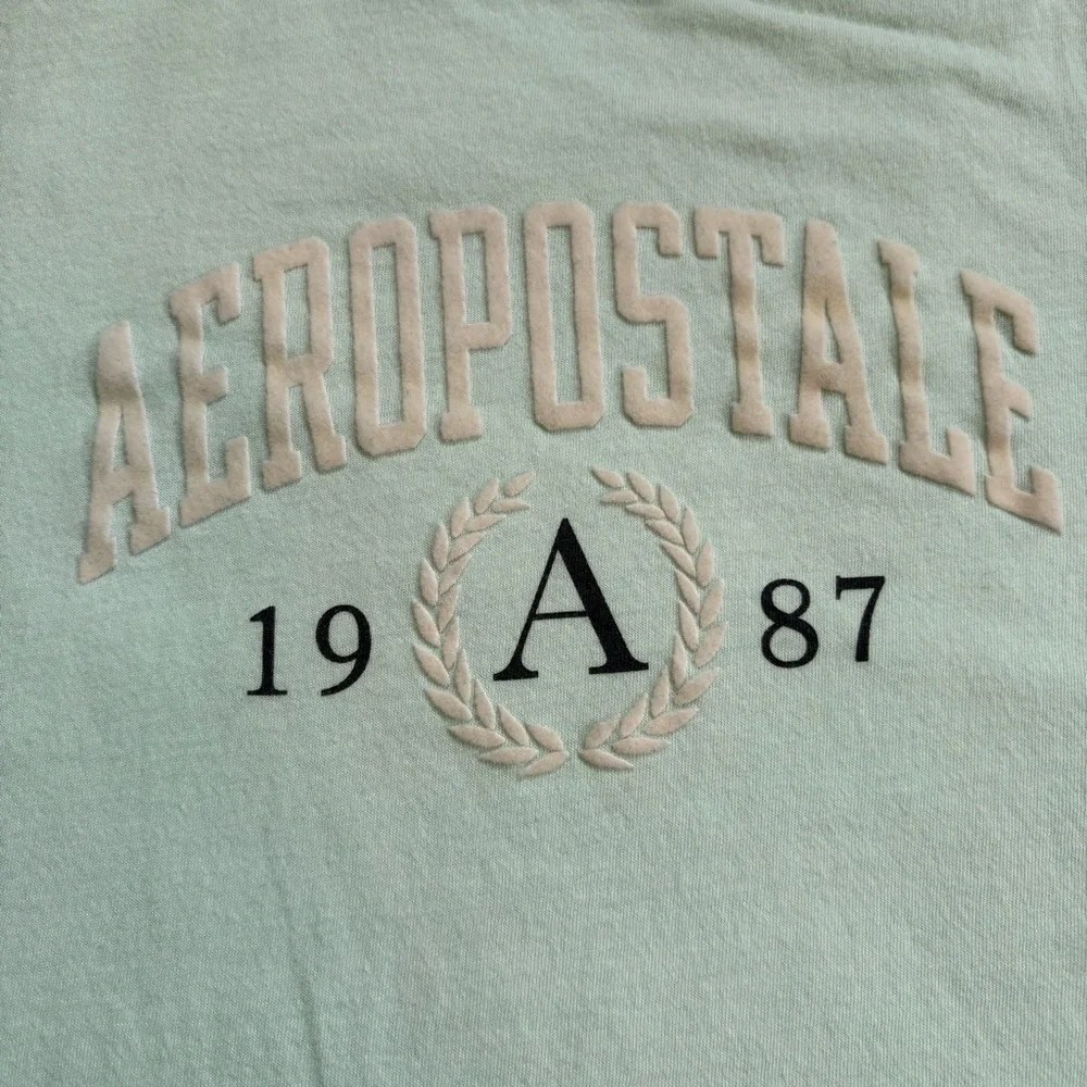 Aeropostale Classic Crew Mint Short Sleeve Tee Size Small